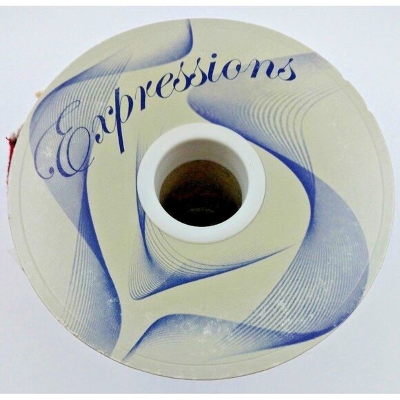 Merry Christmas Embroidered Burlap Wired 4" Ribbon Beige Red Farmhouse Crafting - Picture 2 of 3